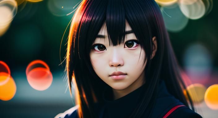 Anime, 

enhancements ,

Professional photography, bokeh, na...