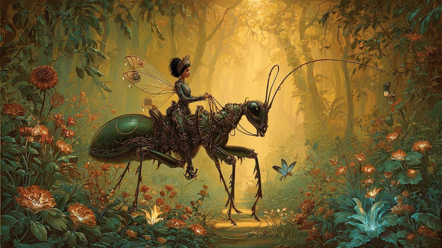 Fairy Princess on her Trusty Ant