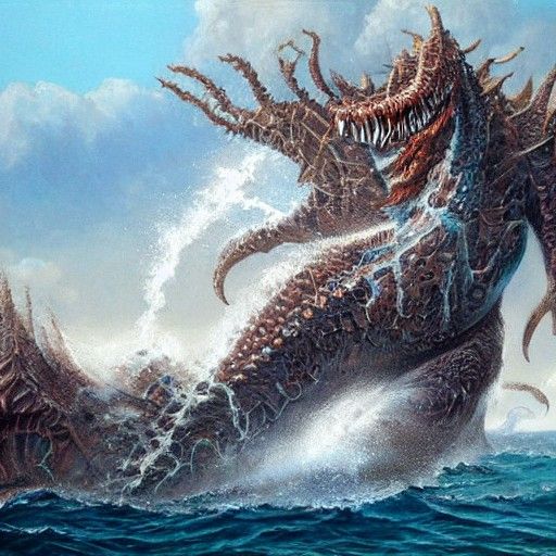 Giant Sea/ocean creature/monster/beast super detailed
