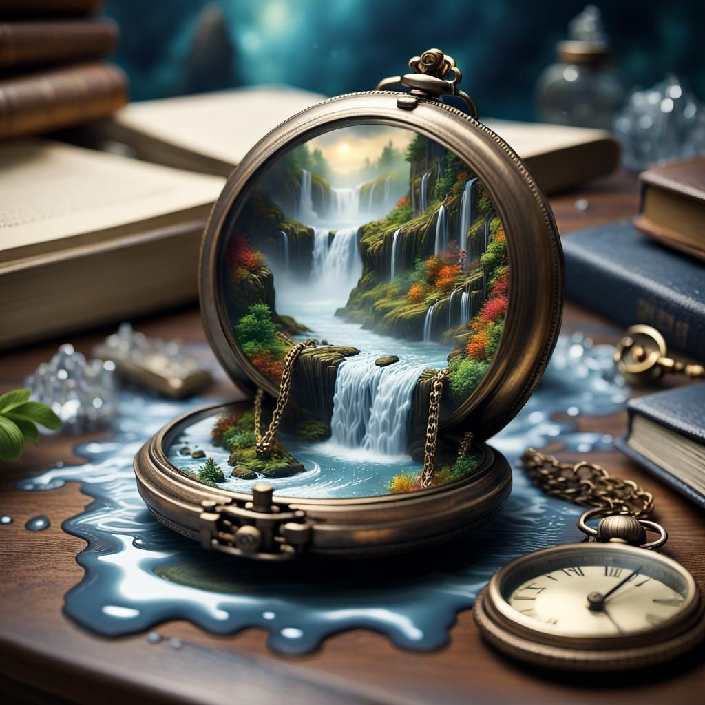 Watch waterfalls come to life 💦  by @Vodafox