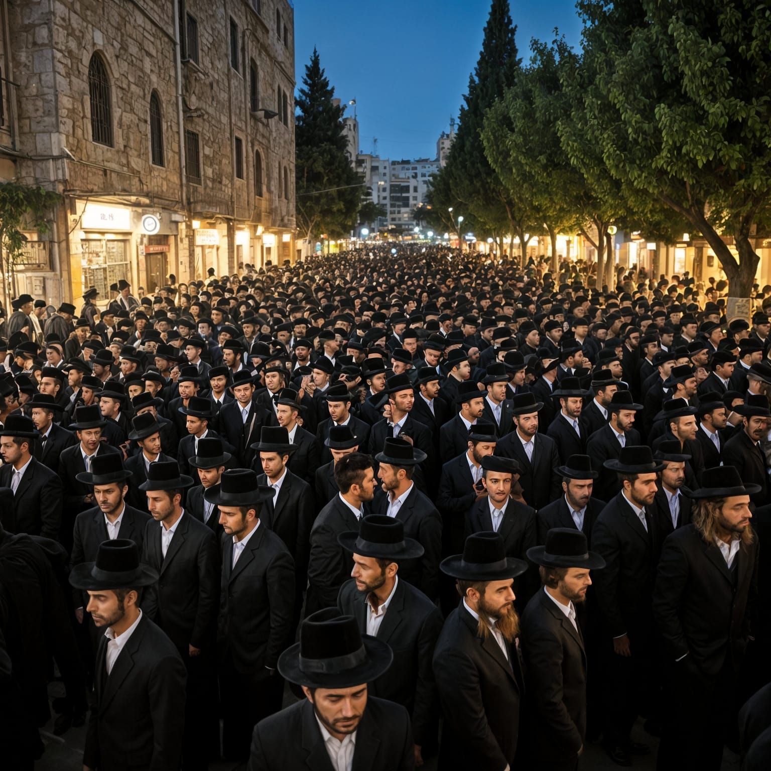 Thousands of Haredi Jews Protest in Jerusalem