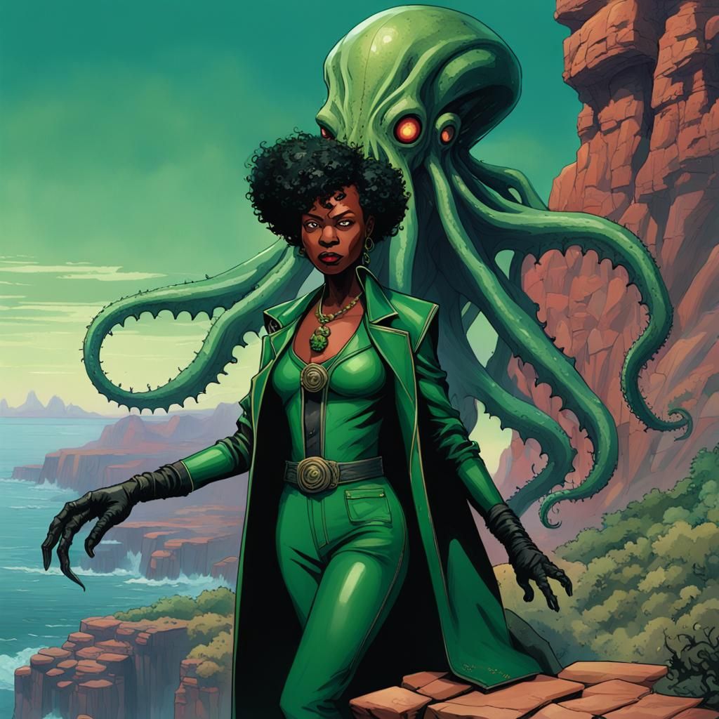 we see a high priestess of the Cult of Cthulhu_008