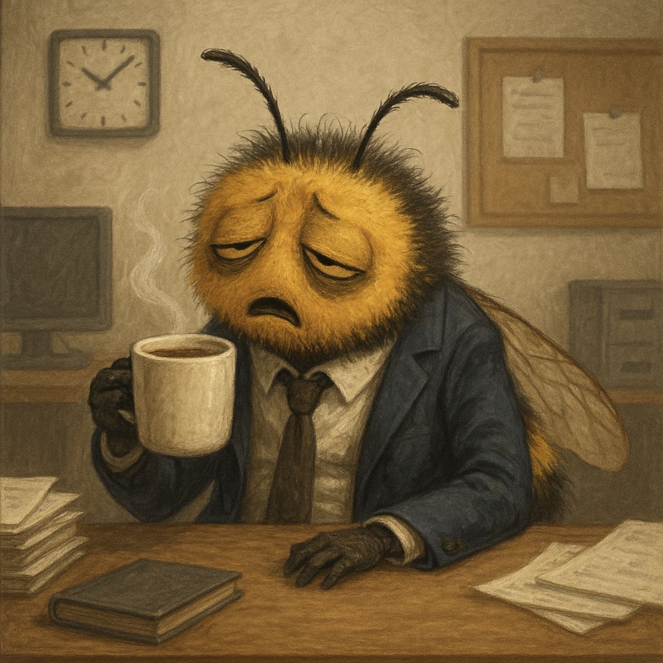 The Worker Bee Needs a Caffeine Buzz
