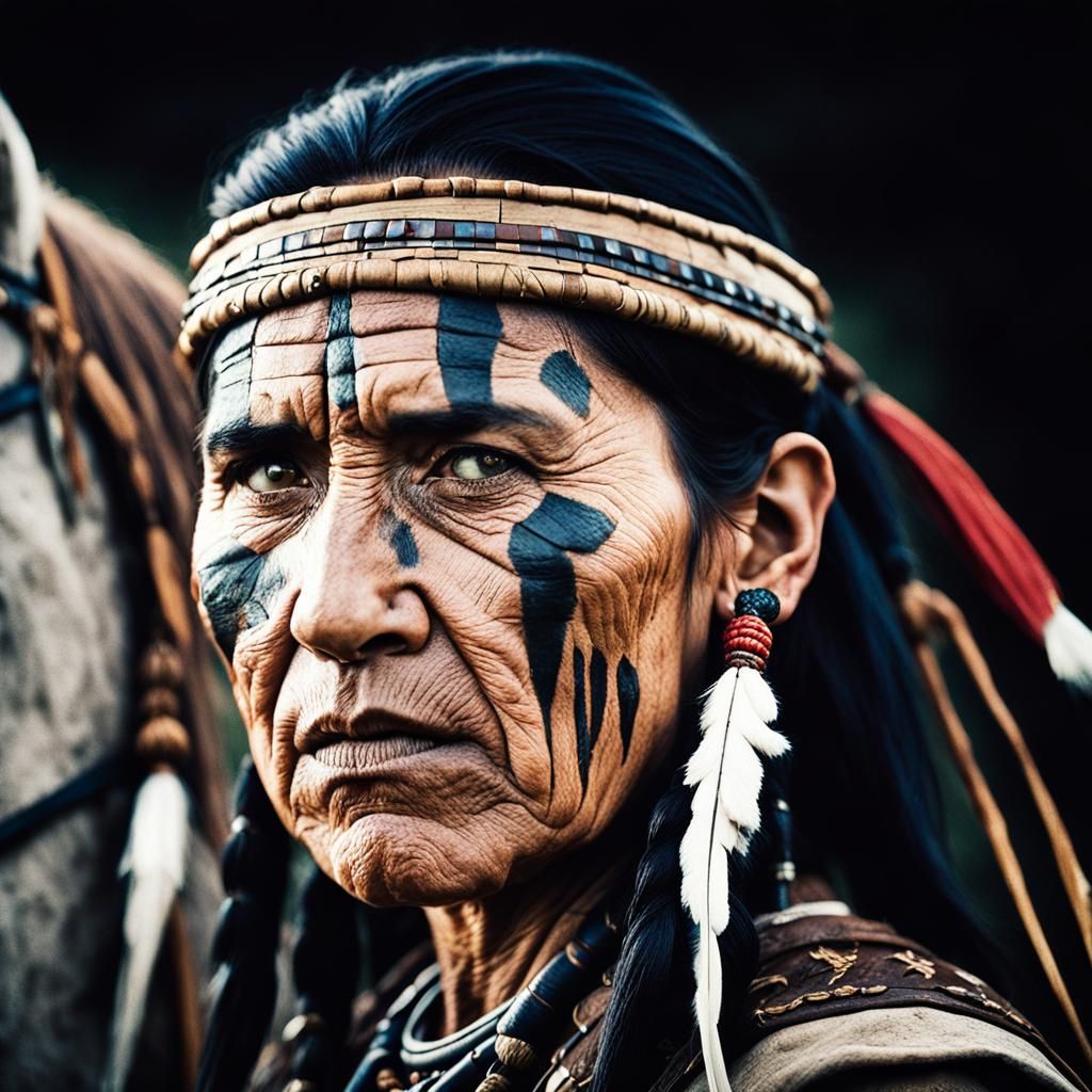 An american indian warrier
