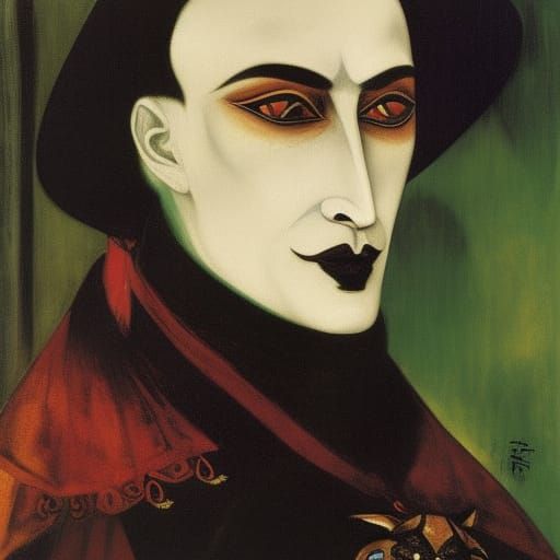 Good and smart vampire lord with two siamese cats 
By Mikhai...