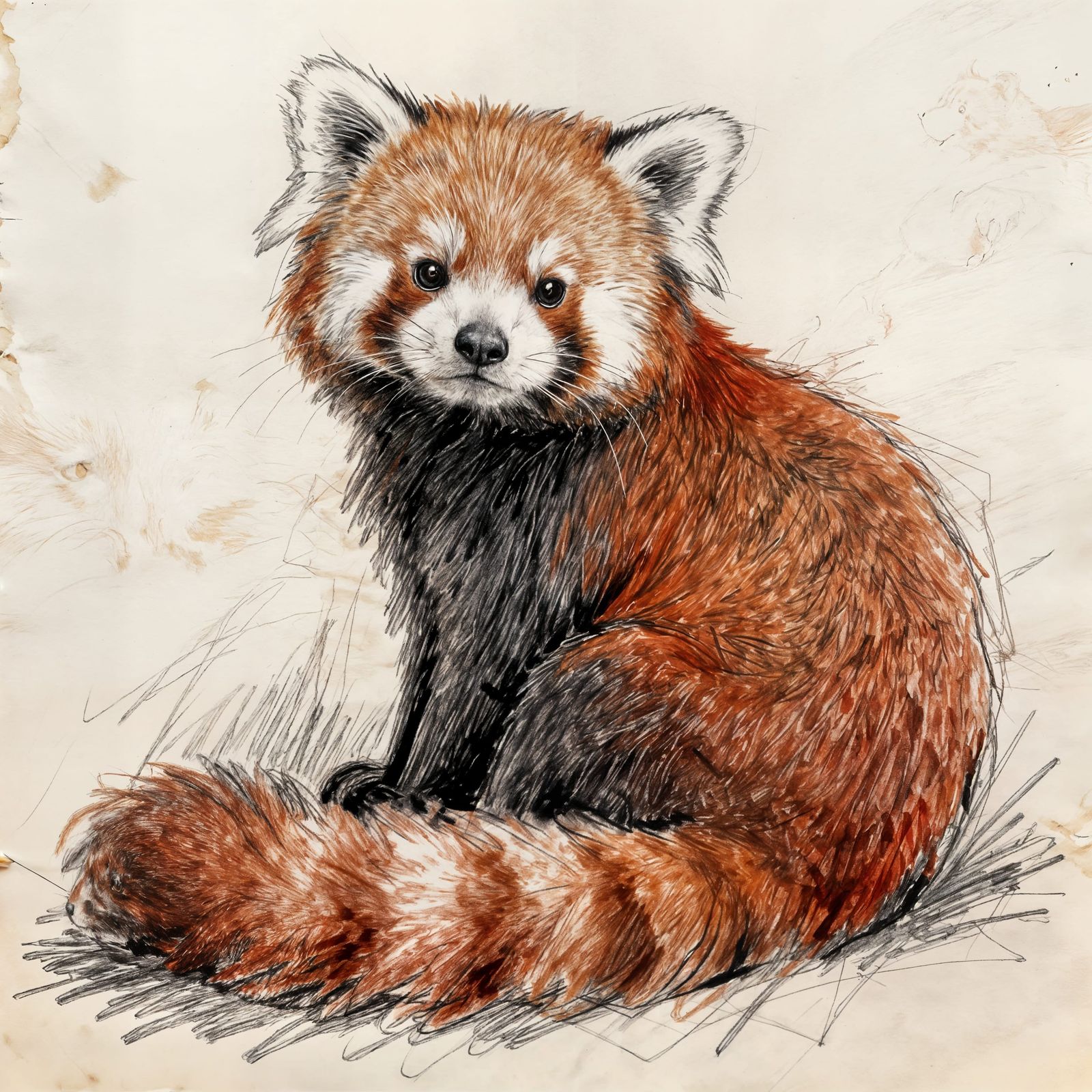 The drawing notebook from after the zoo visit  by @hatzayar