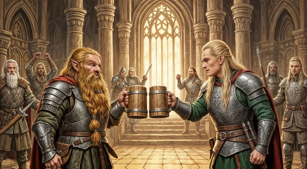 The Greatest Drinking Battle In All Middle Earth