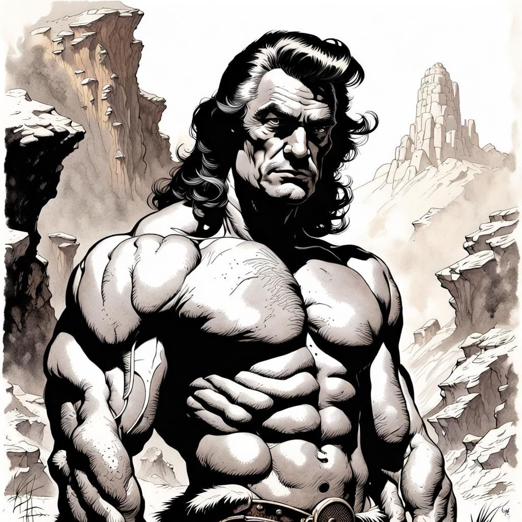 Frank Frazetta the Barbarian
