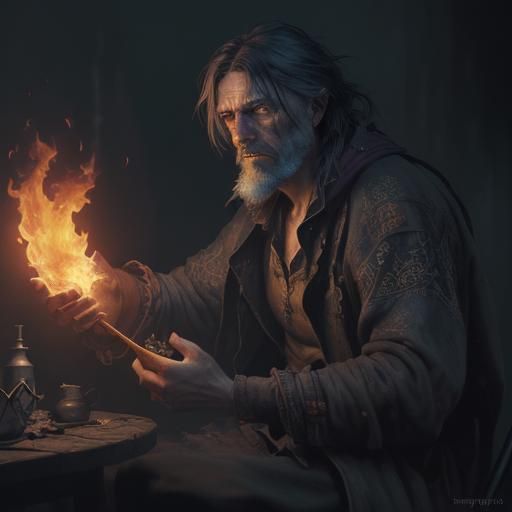 Hobo Playing With Fire