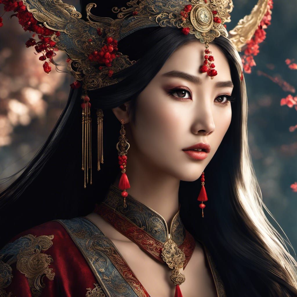 chinese princess - 4 - AI Generated Artwork - NightCafe Creator