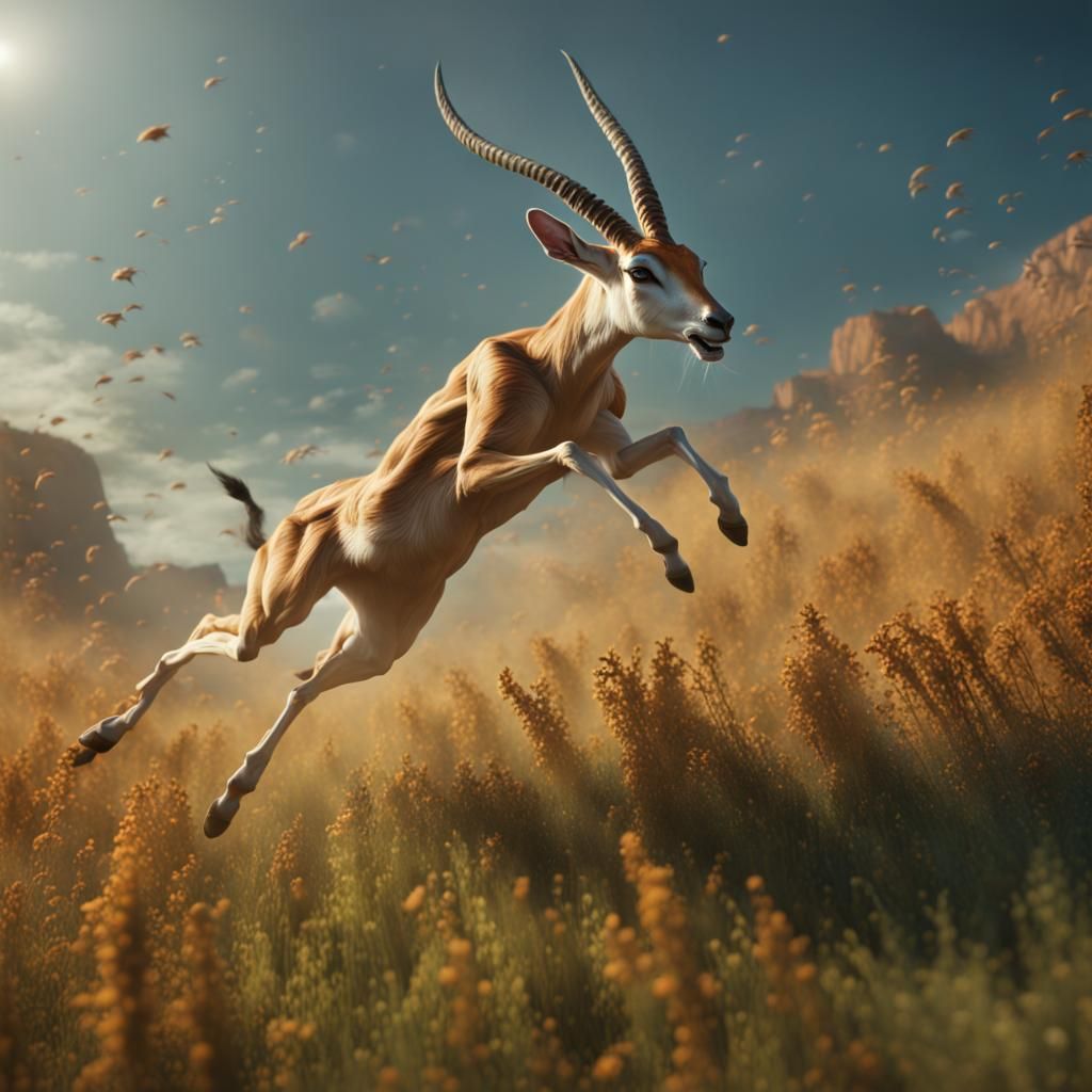 Leaping Gazelle