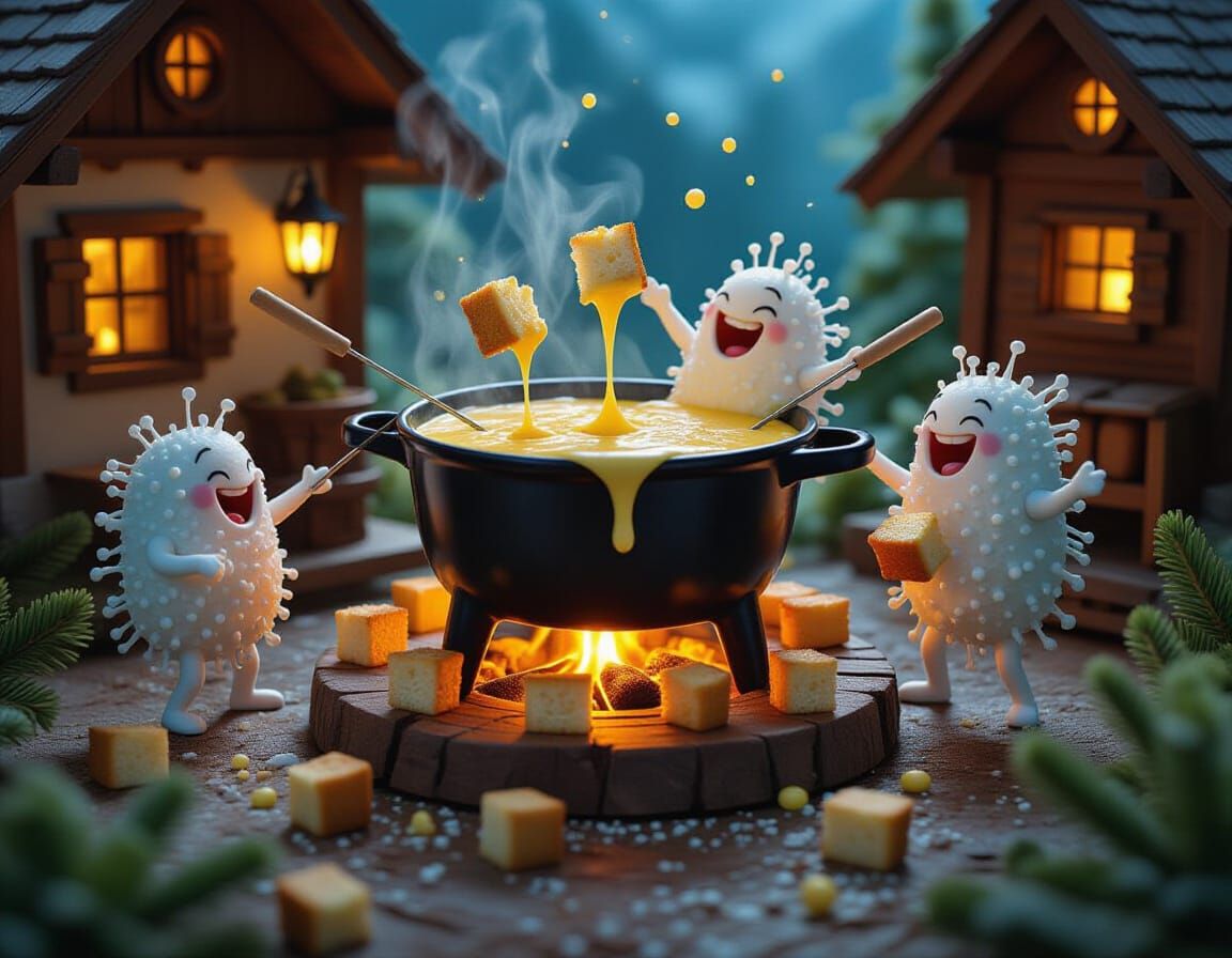 that swiss cheese fondue was a splendid idea, indeed!  by @Fella Spears
