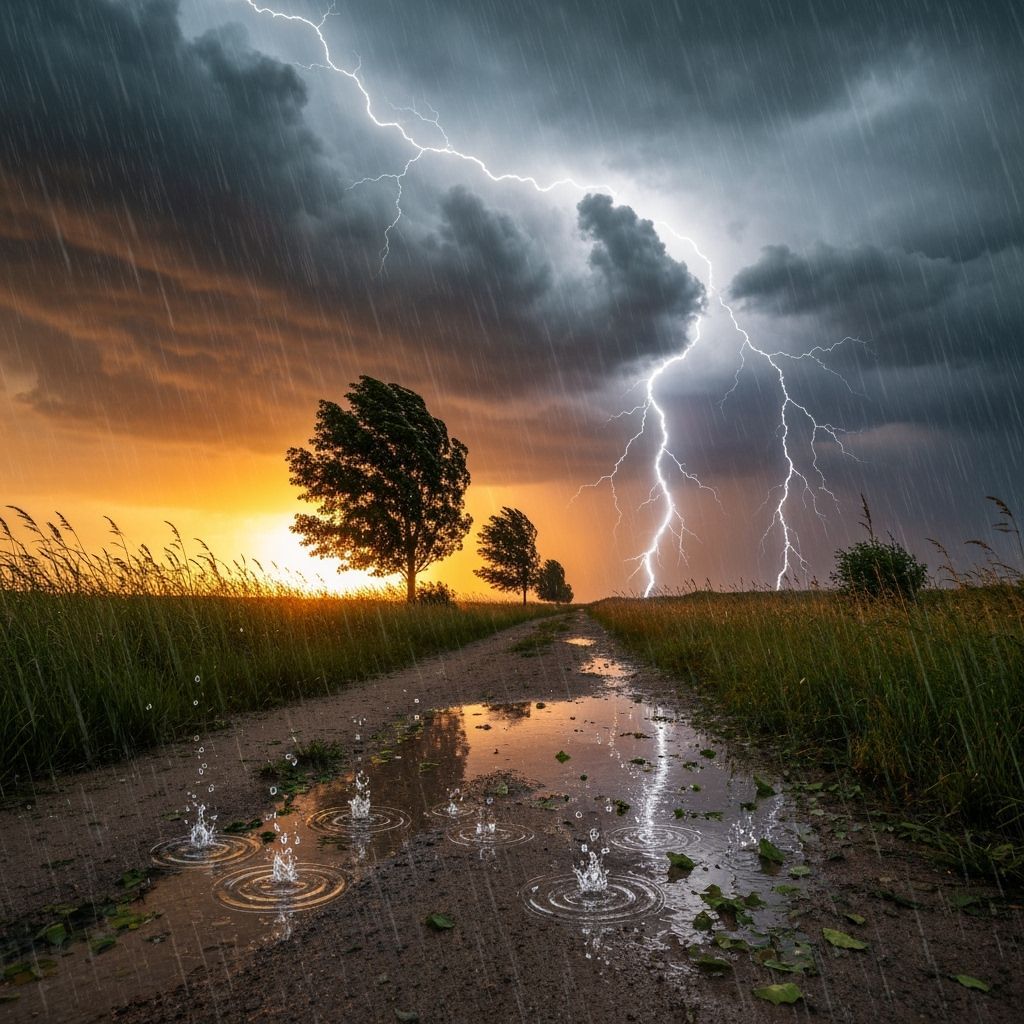 Summer thunderstorm   by @BatSimon