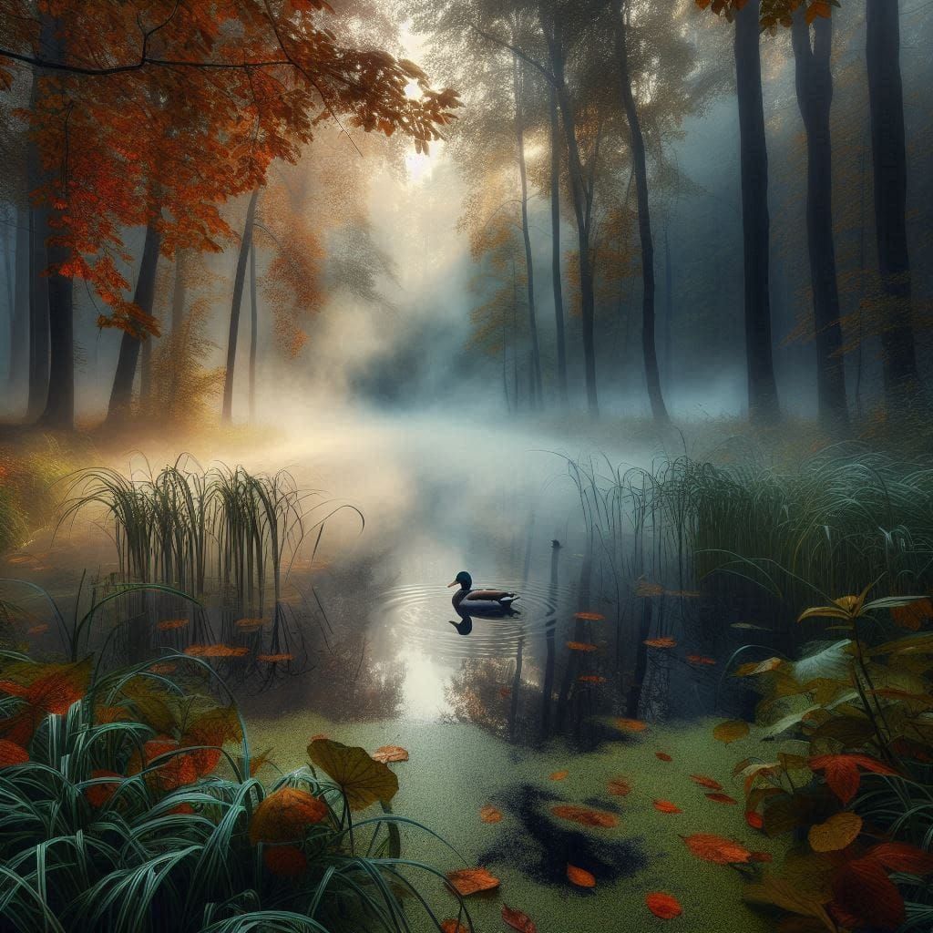 When Autumn Just Began ... 🦆🍂