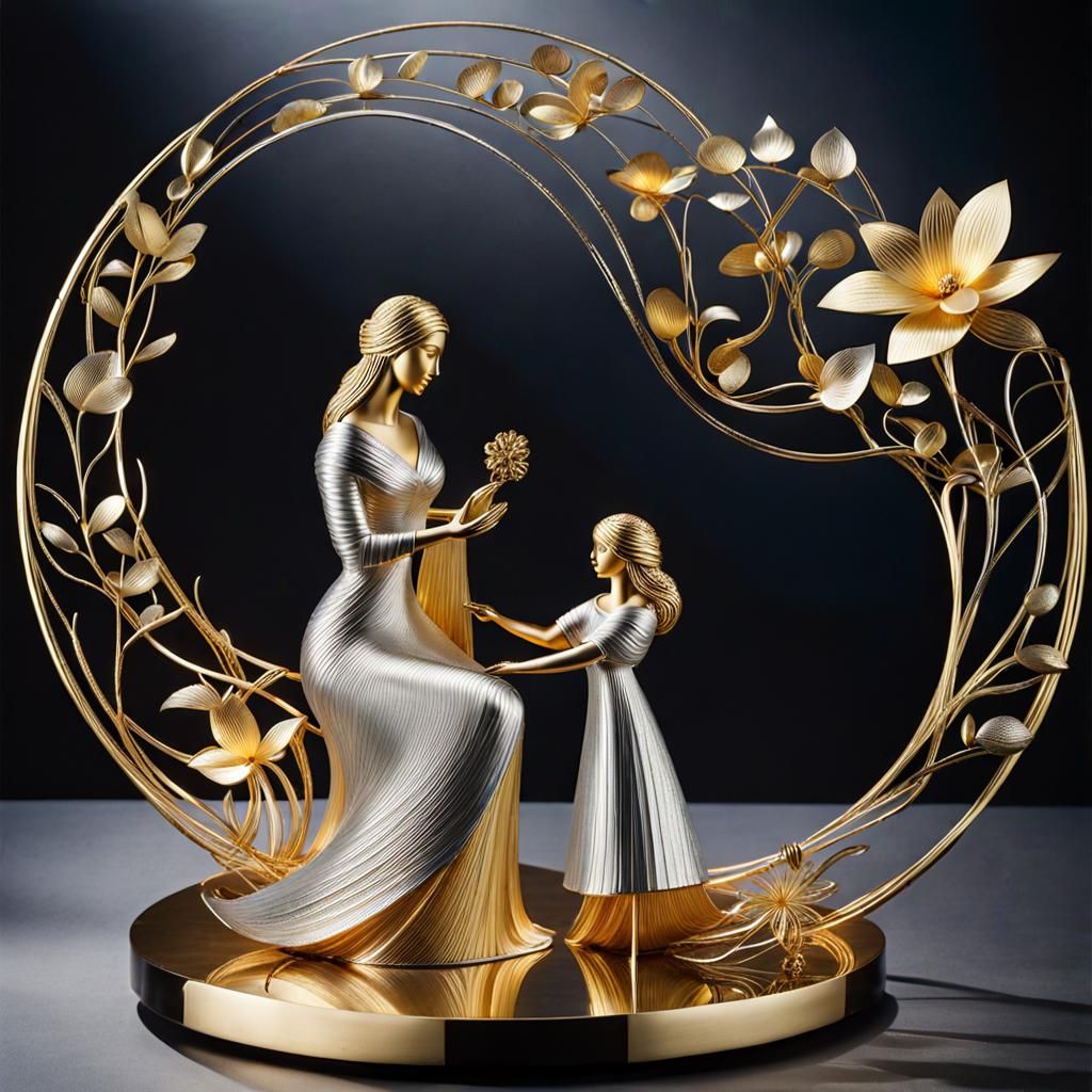 Mother and child  by @Crystalline