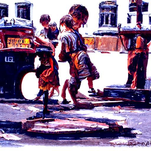 Dancing street