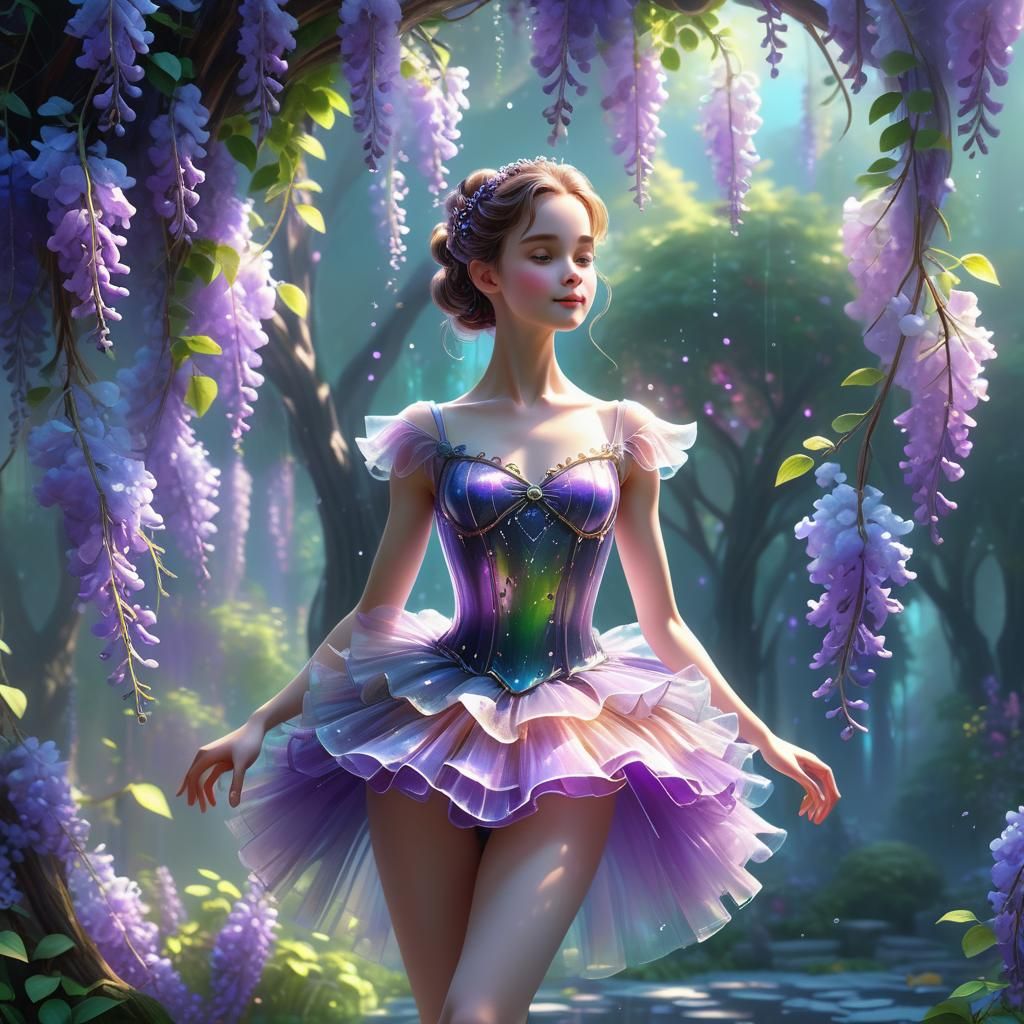 Jelly ballerina  full body close up, 8k resolution backgroun...