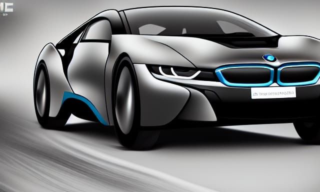 BMW i8, simple background