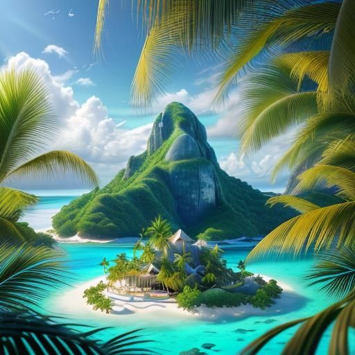 Island Peace - AI Generated Artwork - NightCafe Creator