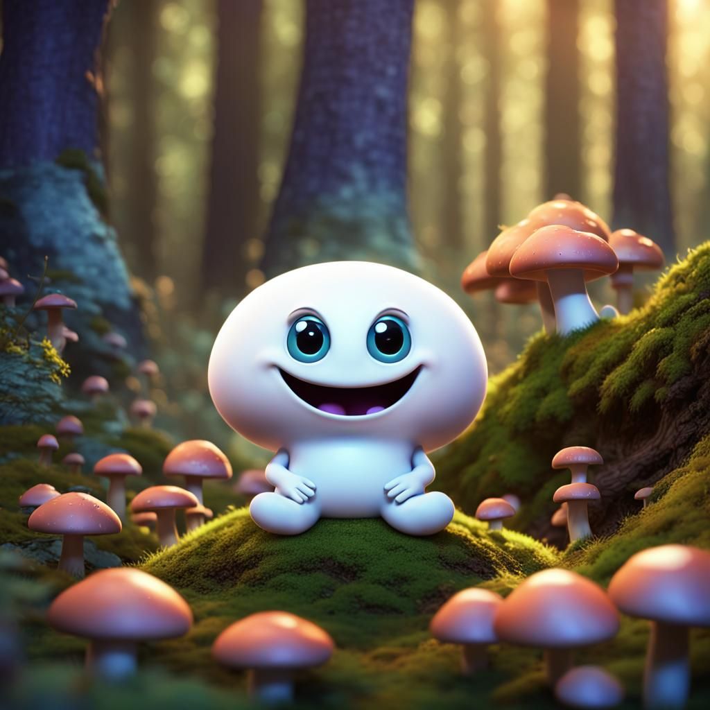 Happy Mushroom Guy