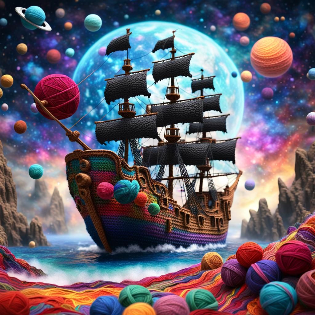 crochet pirate ship