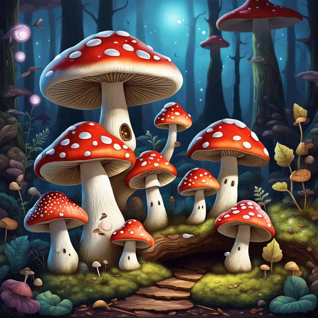 Mushroom - AI Generated Artwork - NightCafe Creator