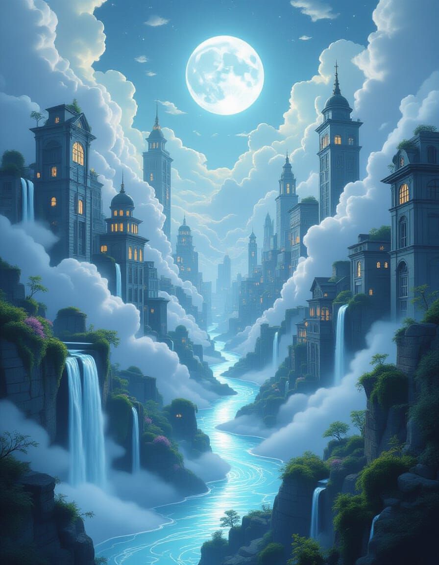 dreamlike cityscape 