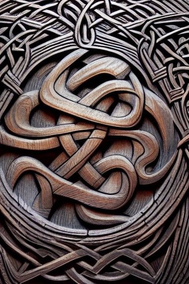 Norse Gods, failed: Viking-era Wooden Carving - AI Generated Artwork ...