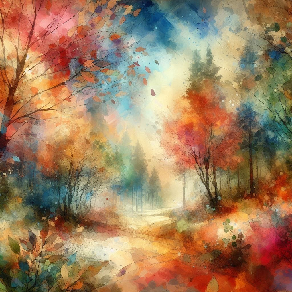 double exposure beautiful fantasy DALL-E 3 portrait landscape..