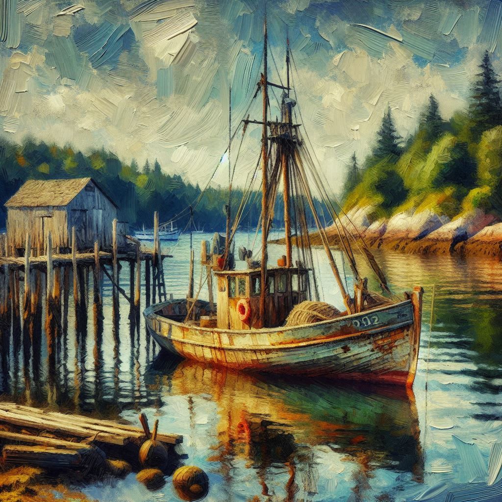 The old fishing boat