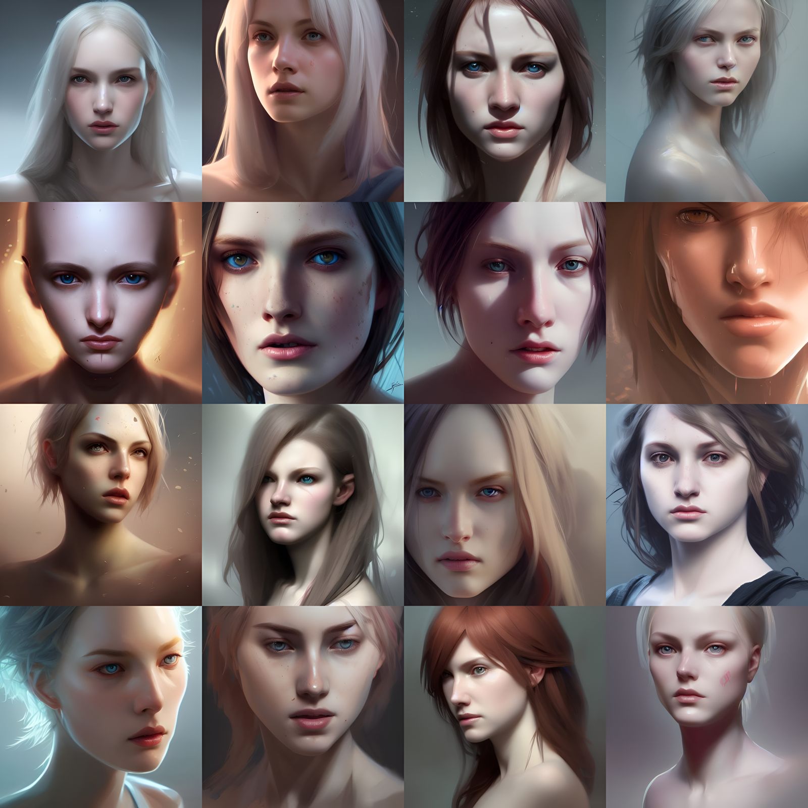 pale skinned females - AI Generated Artwork - NightCafe Creator