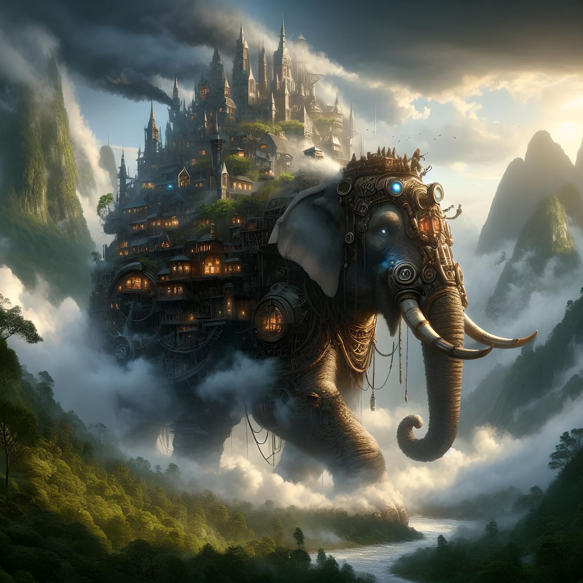 Steampunk Elephant 2
