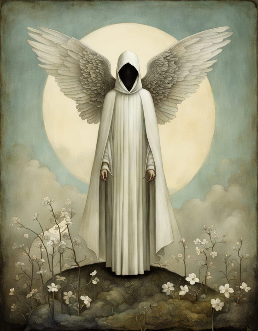 White Figure  by @Doomblob