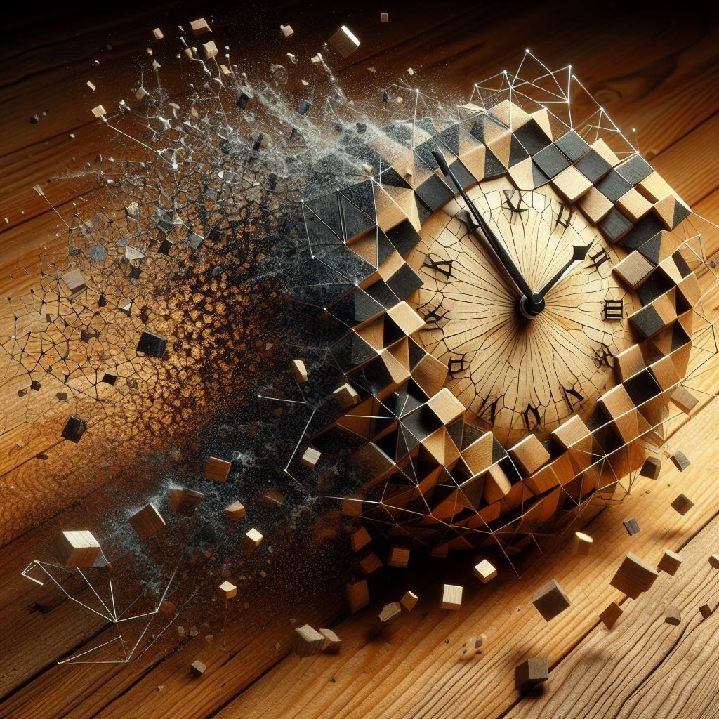 Time unravels. Tessellated geometric fragments