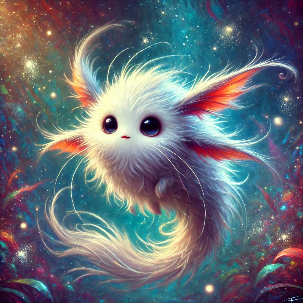 adorable fairy-tale fantasy creature portrait..