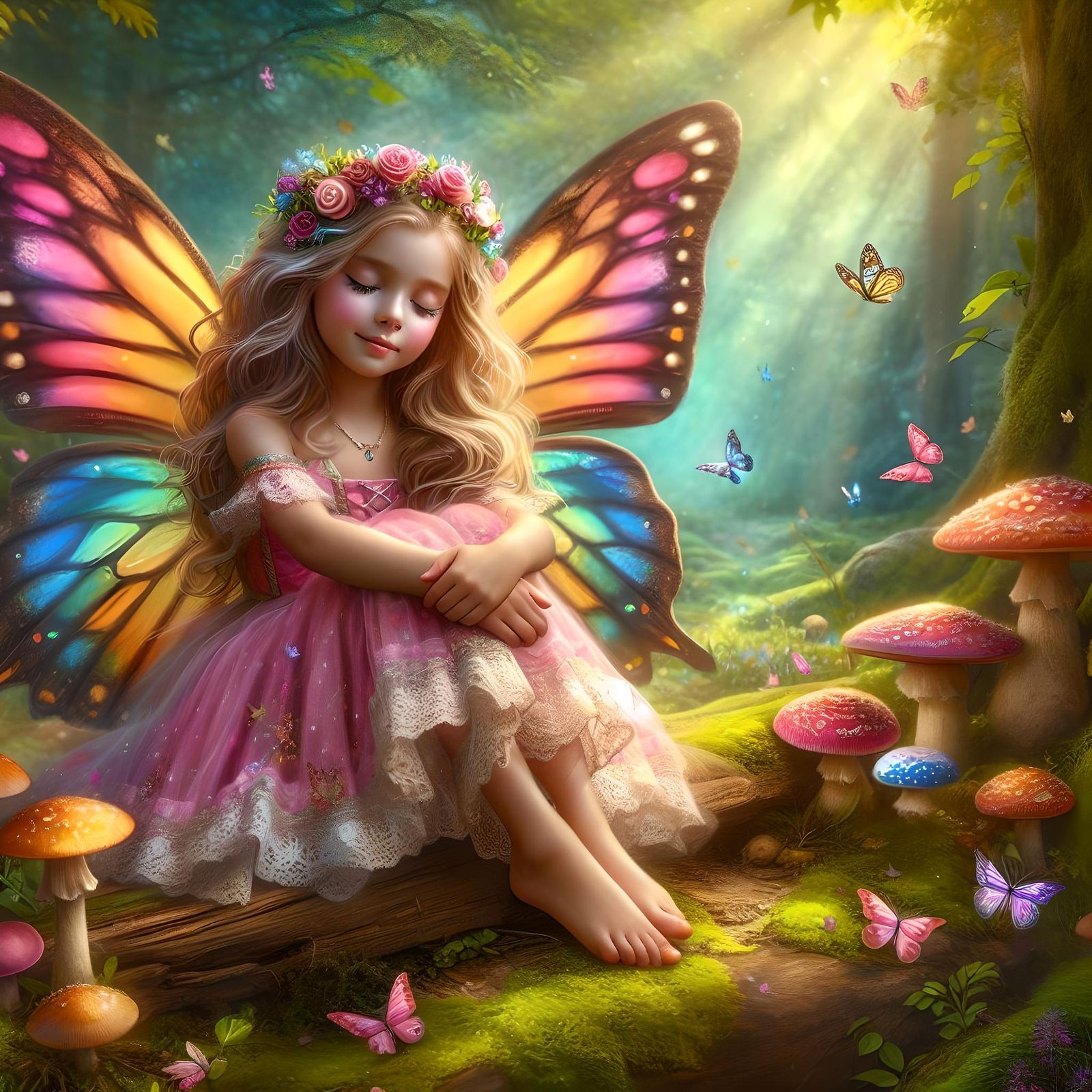 Little Butterfly Girl