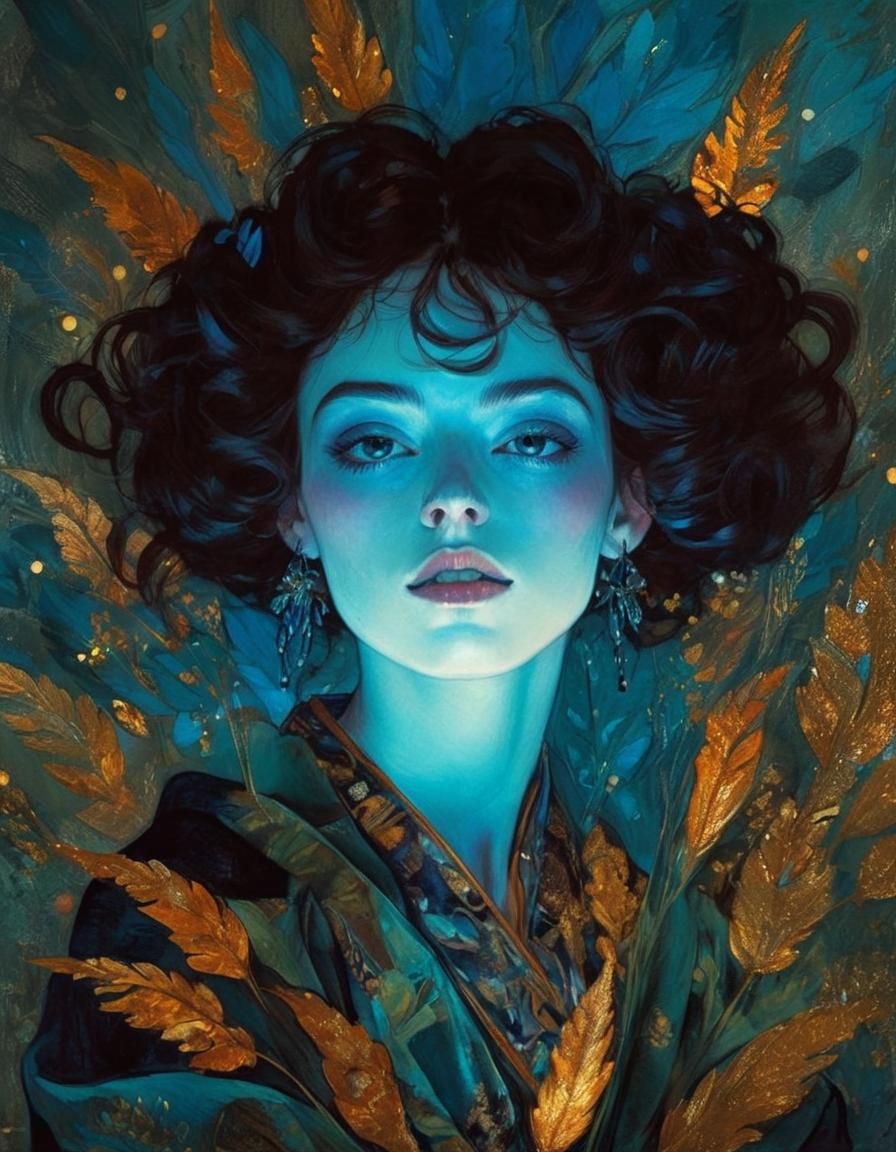 Enchanted Numenorian Beauty in 90s Anime Style