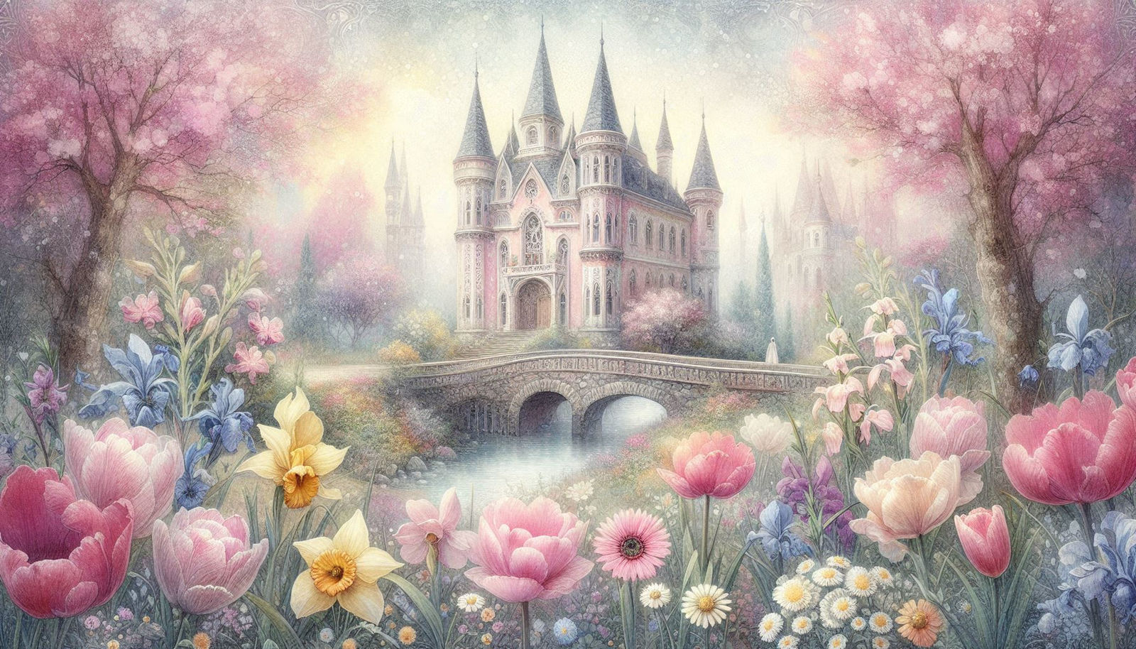 Pastel Springtime Mansion  by @Ate My Crayons 