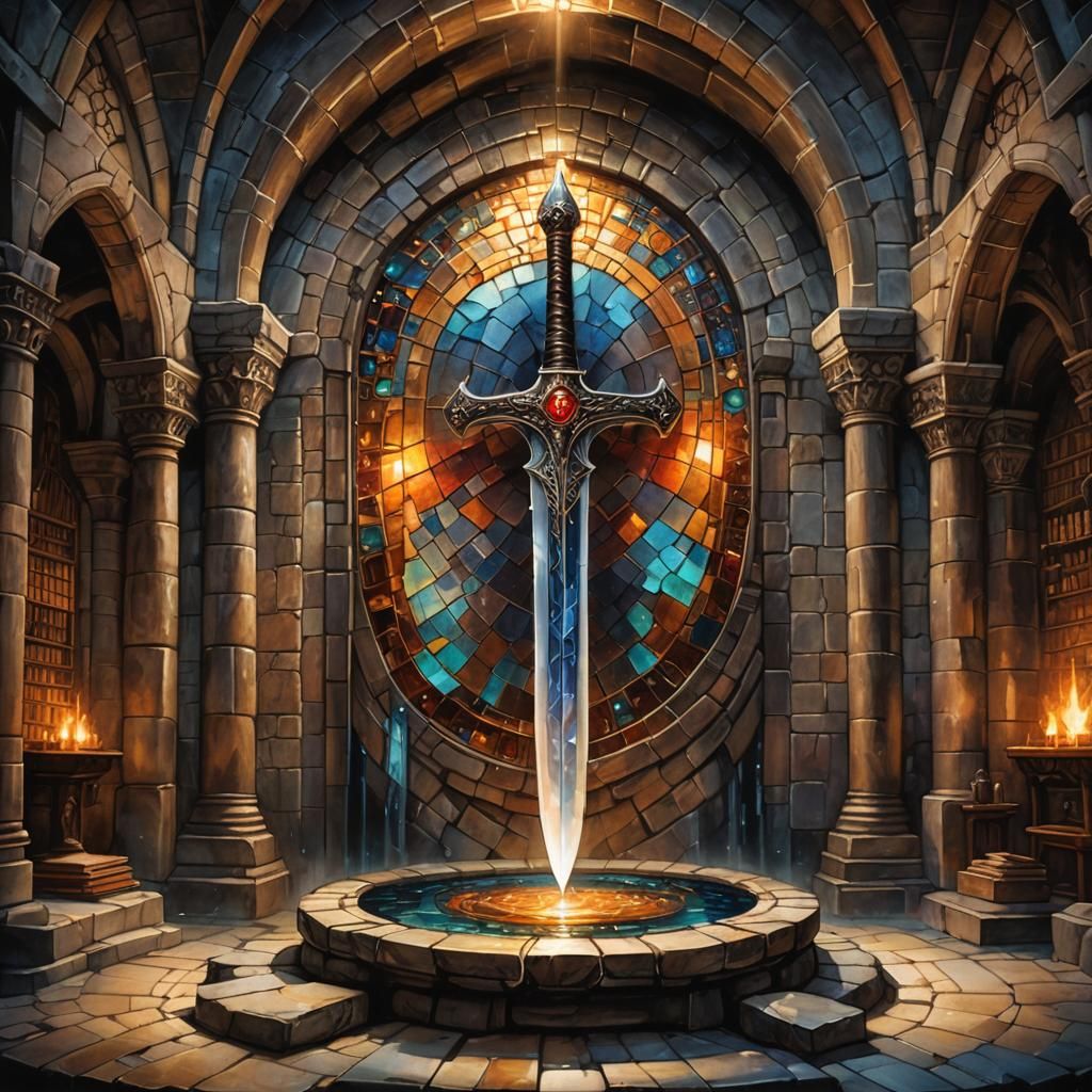 The Medieval Lair Where The Ancient Sword was Hidden  by @Naripan