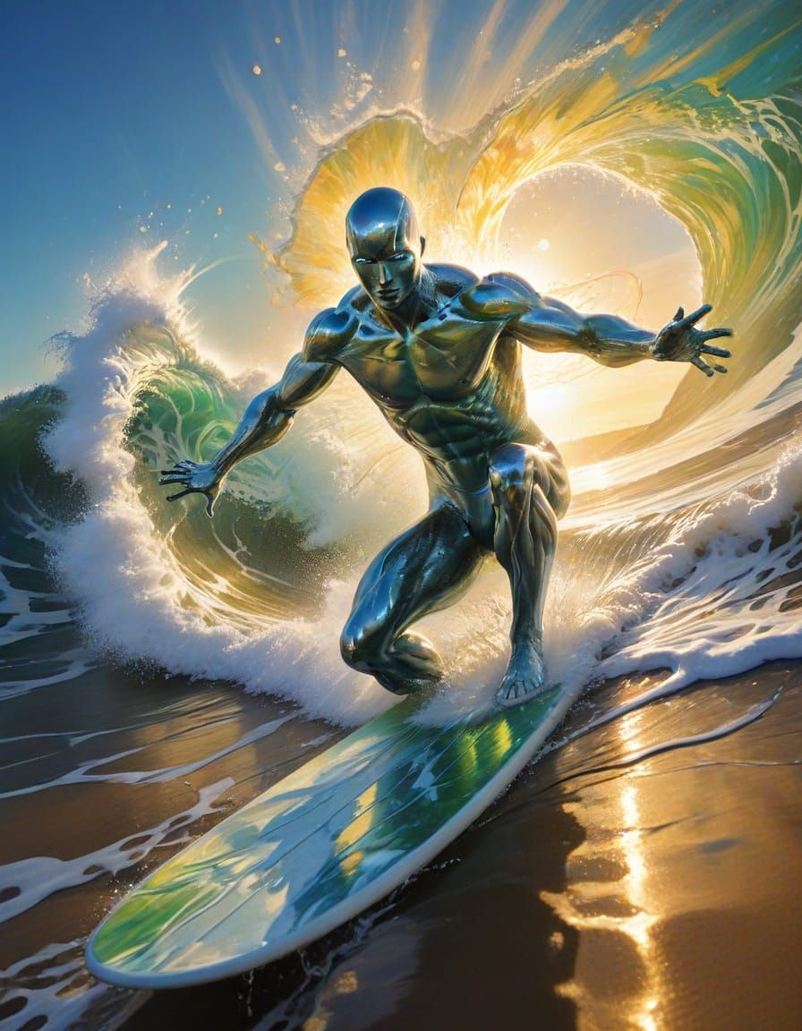 Silver surfer  by @Roswarcus
