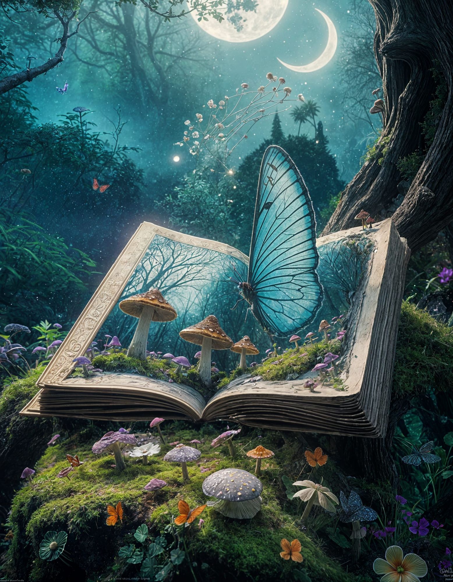 Book of life at moonlight 