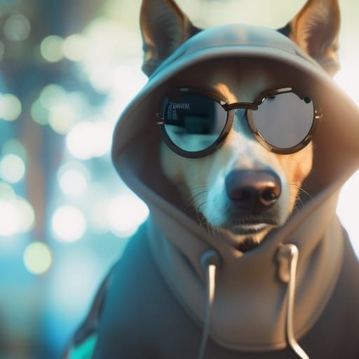 Cool Hoodie Dog