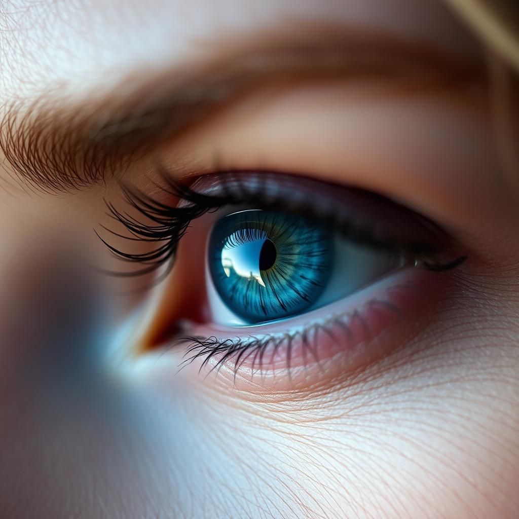 Closeup Blue Eye in Stunning Macro Photography