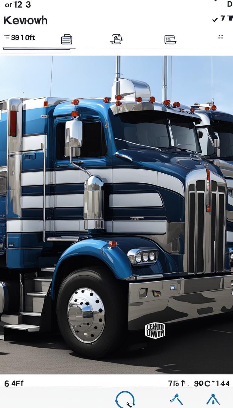 Cabover Kenworth stretched out 9ft. Drop behind cab