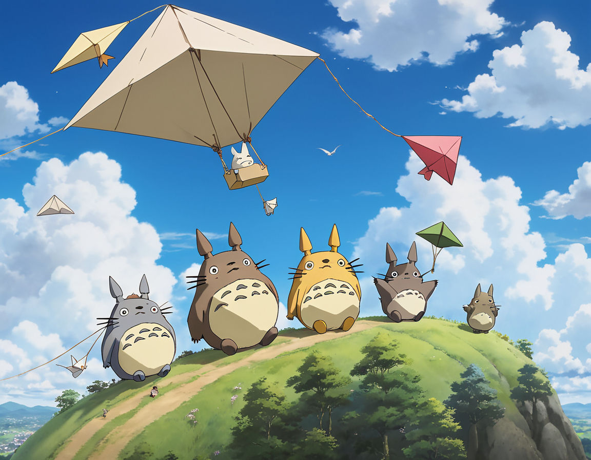 Flying Kites the Totoro Way!