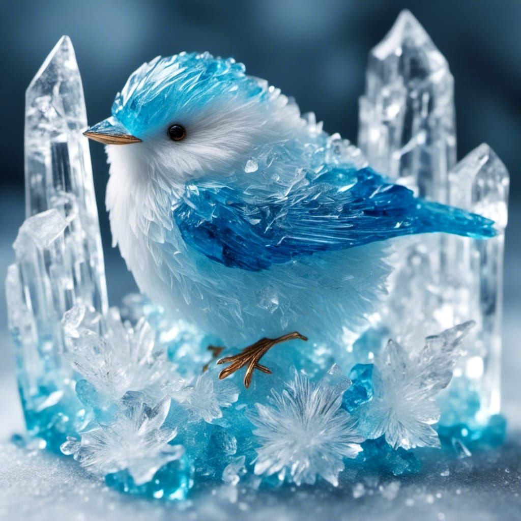 Arctic Bluebird - Ai Generated Artwork - Nightcafe Creator