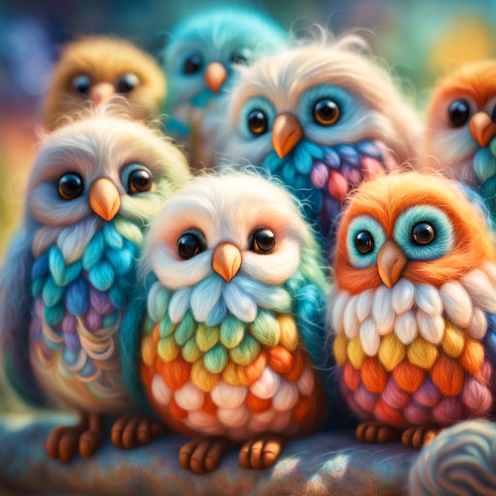 Felted Friends  by @Cristina