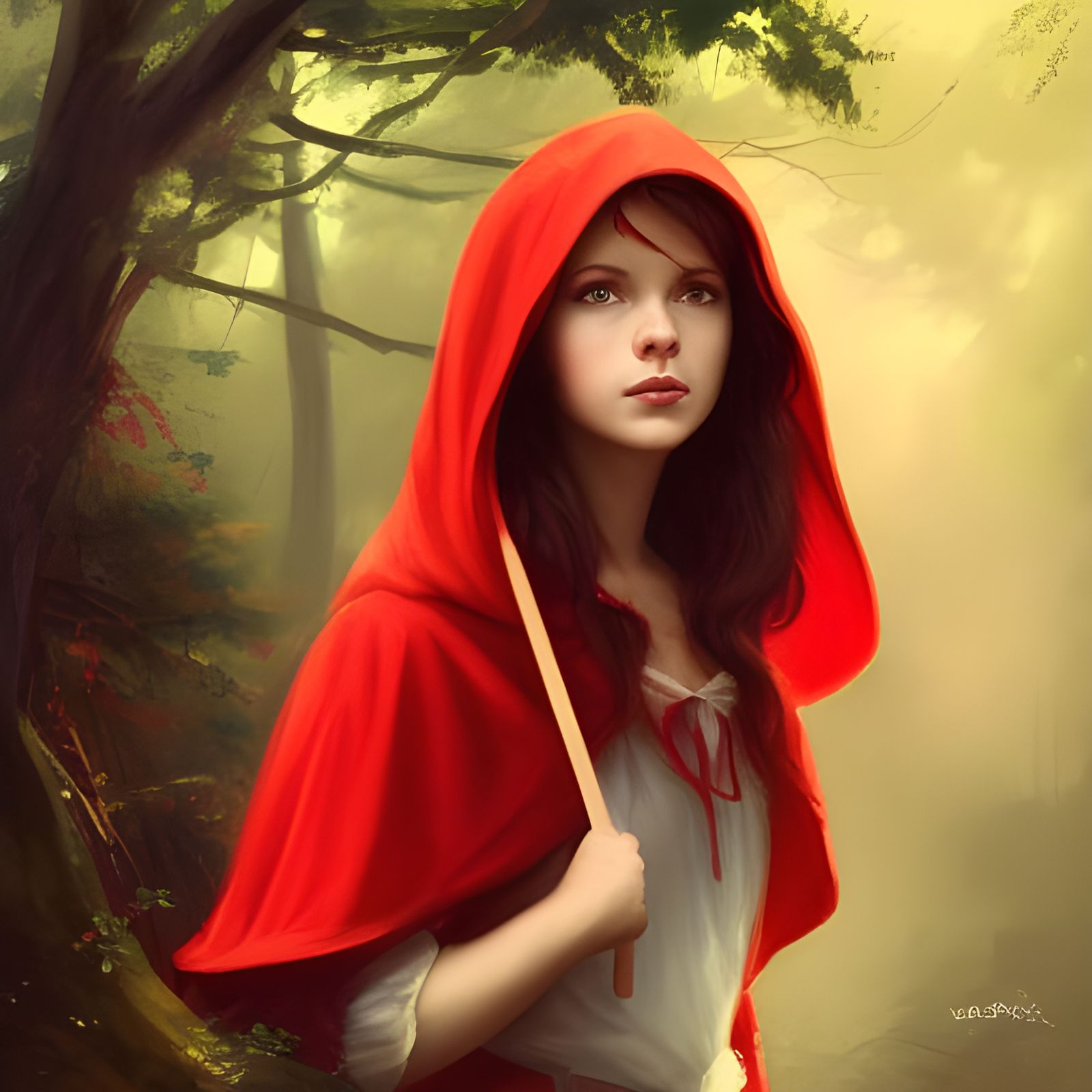 Little Red Riding Hood #3 - AI Generated Artwork - NightCafe Creator