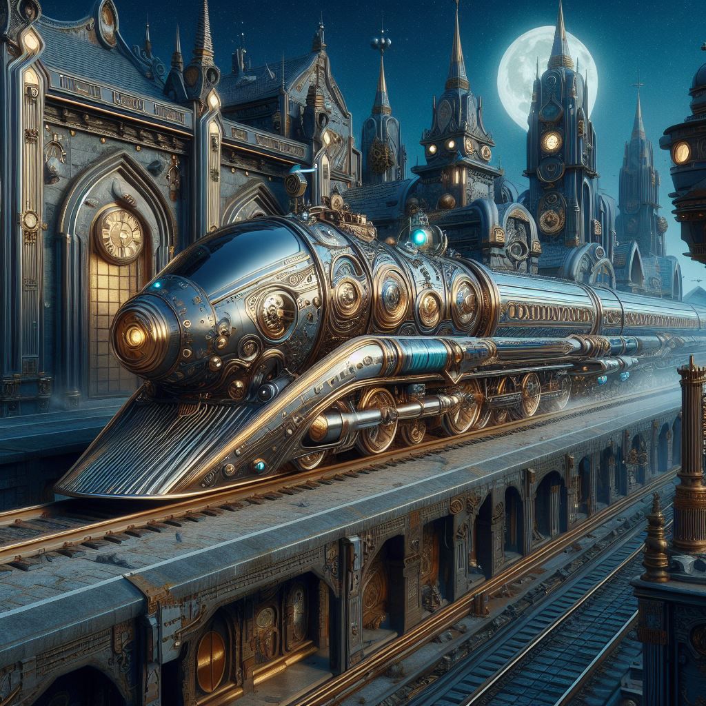 Steampunk Bullet Train