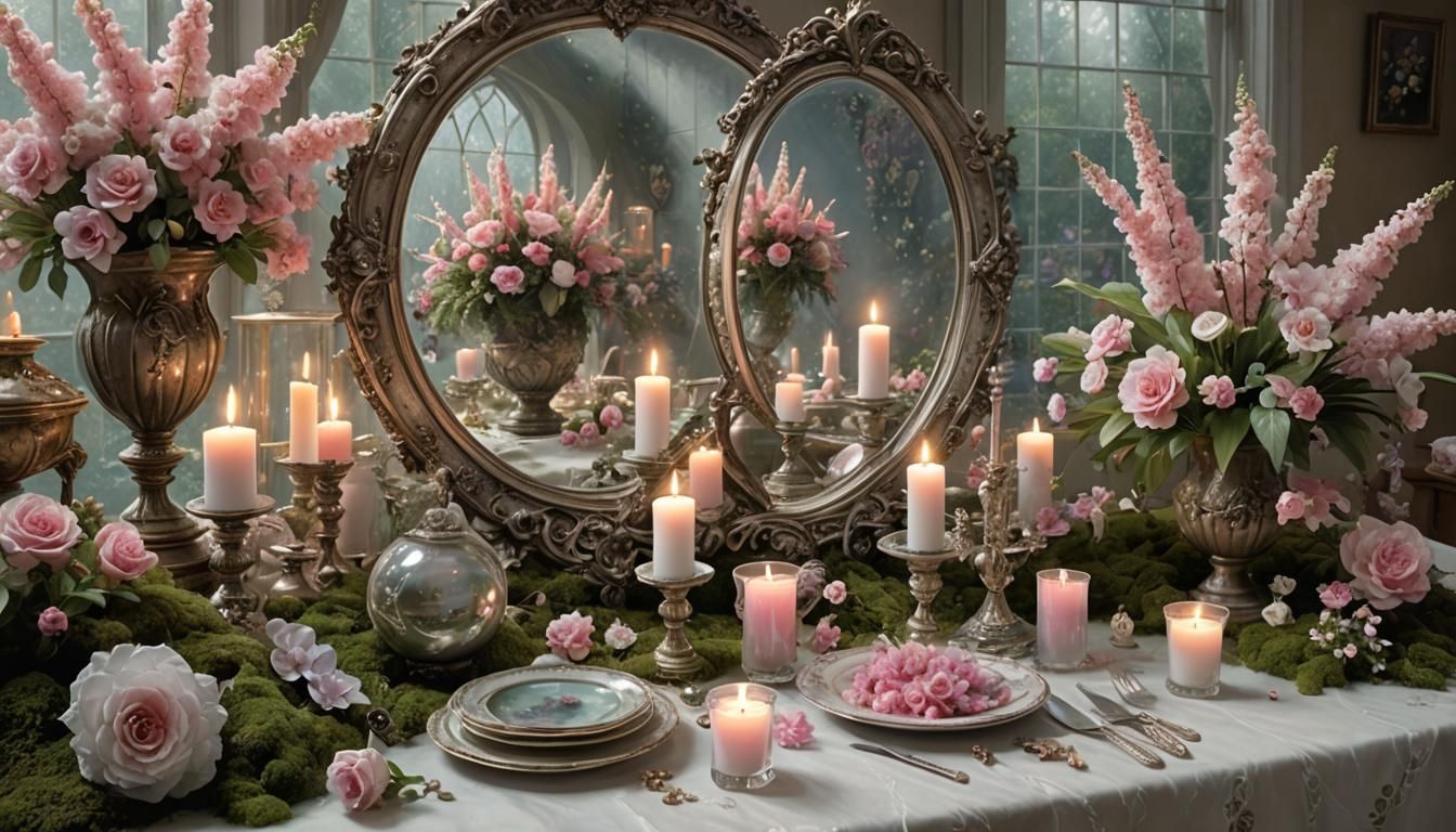 🌹⚜️ Miroir Gothique 🧡🕯